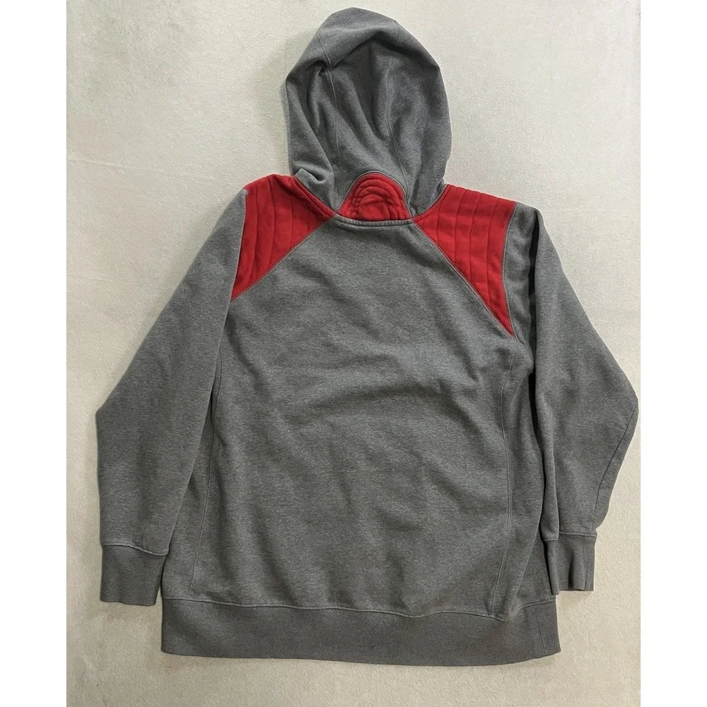 VTG Nike Hoodie Men's Size 2XL Gray Aztec Center Swoosh SDSU San Diego Pullover